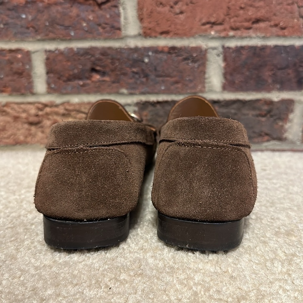 Women’s SZ 39 Shipton & Heneage brown suede/leather loafer - Picture 4 of 7